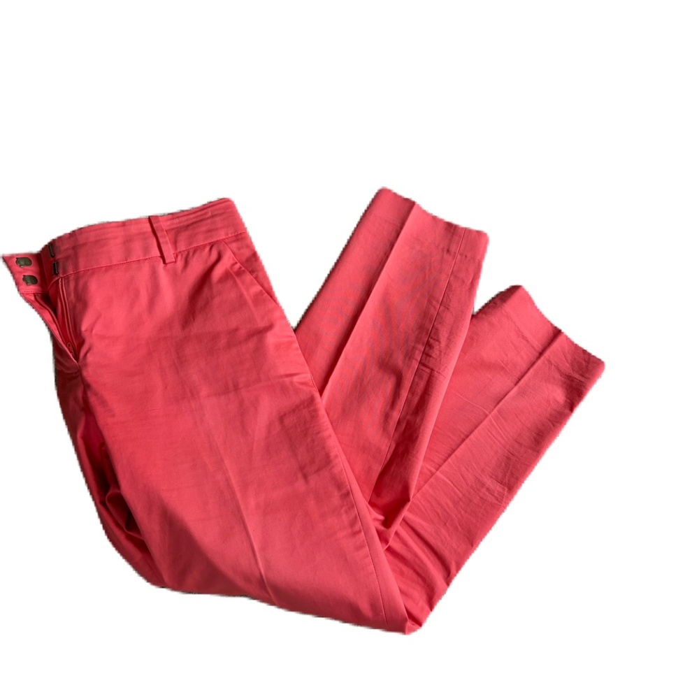 J Crew Cafe Capri chino pants 2 coral